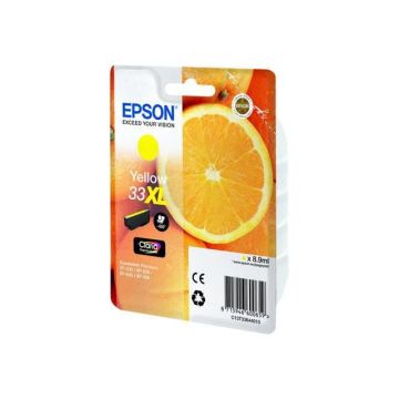 Cartouche Epson 33XL Jaune - Série Orange - Encre Claria Premium