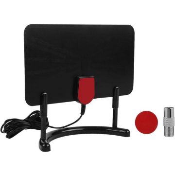 Antenne Tv, Antenne Numérique Hd Atsc Intérieure 1080P / 4K Hdtv Avec Support Antenne Tnt Tv Amplifiée Analogique Tv Signaux [J273]
