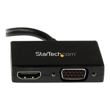STARTECH.COM Adaptateur audio / vidéo de voyage - Convertisseur 2-en-1 Mini DisplayPort vers HDMI ou VGA