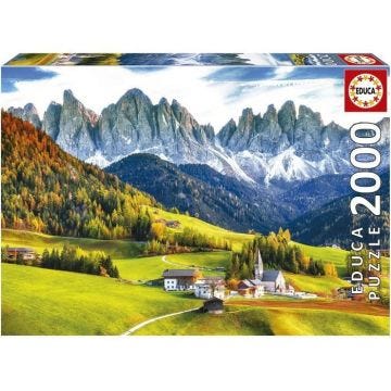 Puzzle AUTOMNE DANS LES DOLOMITES - 2000 pièces - Marque EDUCA - Paysage et nature