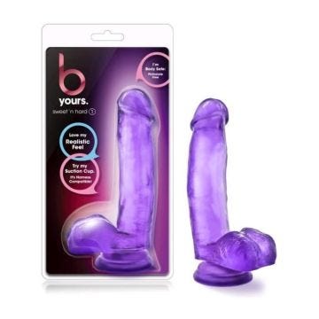 Gode - BLUSH NOVELTIES - B Yours Pourpre N°1 - 17 cm - Ventouse - Non toxique - Adulte