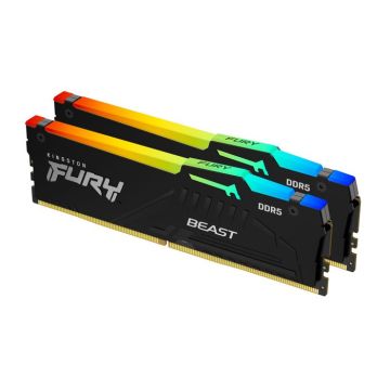Mémoire RAM DDR5 KINGSTON FURY Beast RGB - 32Go 6800MT/s CL34 DIMM Kit of 2