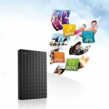 Disque Dur Externe 2 To - Seagate - Expansion - Noir - USB 3.0 - Stockage Portable