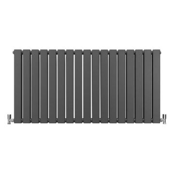 Radiateur Plat Gris Anthracite 60 cm x 119 cm Salle de Bain Radiateur Mural Chauffage Central Design Scandinave