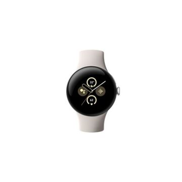 Montre connectée - GOOGLE - Pixel Watch 2 - Aluminium Argent Poli - Bracelet Porcelaine - 4G LTE
