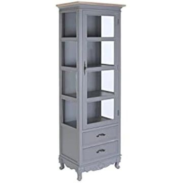 Vitrine - DKD HOME DECOR - Standard - Bois MDF - Gris - 49x36x160 cm