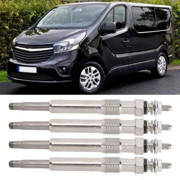 4 Pièces Bougie De Préchauffage 7700100558 Convient Pour Renault Clio Kangoo Trafic-CHD