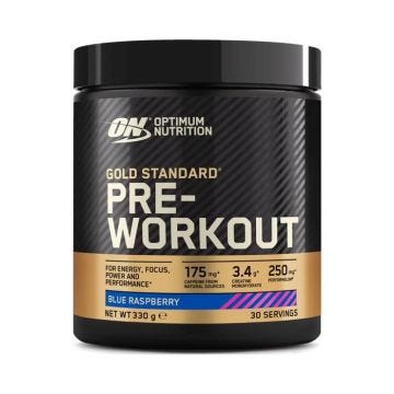 Gold Standard Pre- 330g Framboise bleue Optimum Nutrition Pre-entrainement