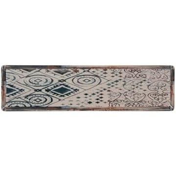 Fontaine de cuisine - LA MEDITERRÁNEA - Grèce - Porcelaine rectangulaire - 30 x 8 x 2 cm - Multicolore