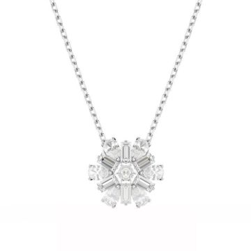 Collier - Swarovski - Collier Swarovski Idyllia fleur blanche - Couleur de la matière:Blanc Taille/Longueur:45 cm