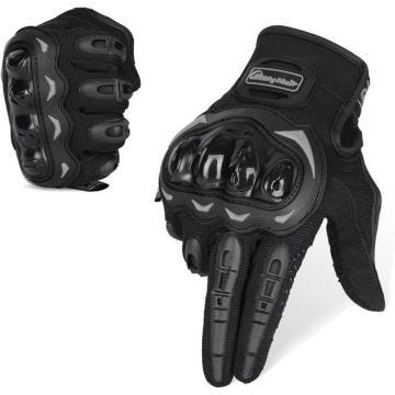Noir M,Gants de Moto Écran Tactile Plein-Doigt Gant Moto Femme et Homme Gants Tactiques de Sport en Plein Air Gants pour Motocross