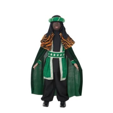 Déguisement roi Baltasar enfant - Vert - Costume traditionnel pour Noël et fêtes scolaires