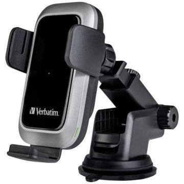 Verbatim FWC-03 Pro Qi Fast Wireless Car Charger Station de charge inductive USB noir