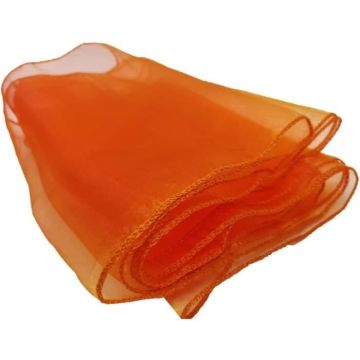 Écharpes de chaise en organza – Plus larges pour les décorations de mariage, banquets et fêtes – Nœuds (200 Pieces) – Orange