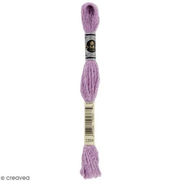 Fil à broder - DMC - Mouliné Etoile - Echevette 8 m - Coloris C554 - Coton et polyamide