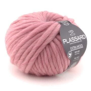 Pelote de laine - Plassard - Extra Wool 398 Rose - 100% Laine