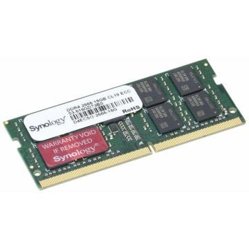 Synology 16 Go (1 x 16 Go) DDR4 ECC Un-buffered SO-DIMM 2666 MHz (D4ECSO-2666-16G) - RAM DDR4 PC4-21300 ECC Un-buffered SO-DIMM (