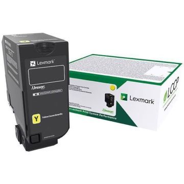 Cartouche de toner jaune Lexmark CS727de, CS728de, CX727de - Programme de retour - 10000 Pages - Laser