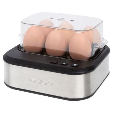 Cuiseurs à oeufs - PROFICOOK - PC-EK1276 - Réglage électronique - Signal vocal - Acier inoxydable
