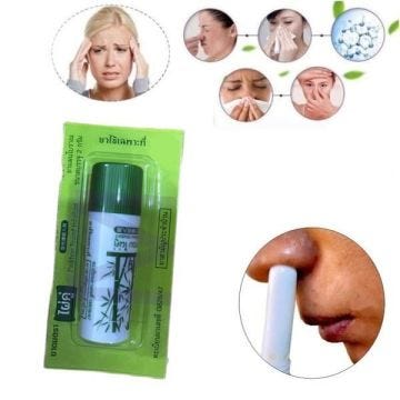 Inhalateur Nasal Soulage les Vertiges, Rafraîchissant Relaxant Aromathérapie Senteur Mentholée 2g