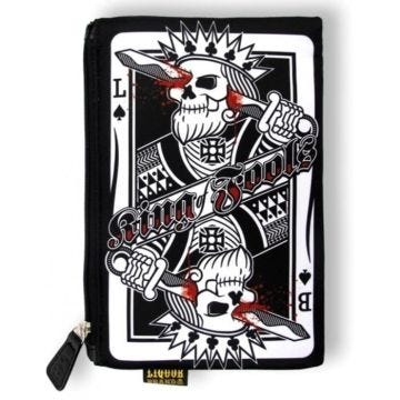 pochette à maquillage king of fools poker trash pin up rock