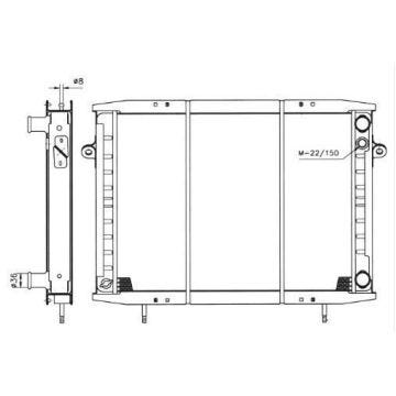 RADIATEUR EAU RENAULT TRUCKS RVI B70 B80 B90 B110 5000249949 5000397635-5000450226 5000450227