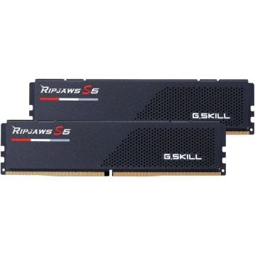 G.Skill RipJaws S5 Low Profile 64 Go (2 x 32 Go) DDR5 6000 MHz CL32 - Noir - Kit Dual Channel 2 barrettes de RAM DDR5 PC5-48000 - F5