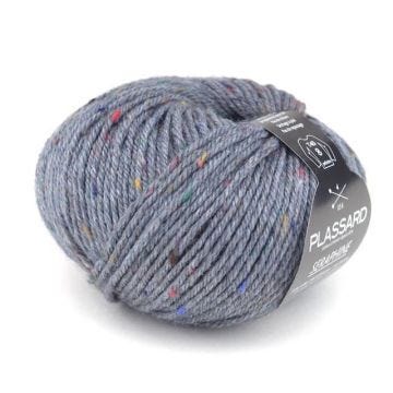 Laine - PLASSARD - Intemporel 11 - Gris moucheté - Tweedé - Fabriqué en Italie