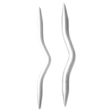 KnitPro Lot de 2 aiguilles à torsades pour tricot en aluminium - KP45503
