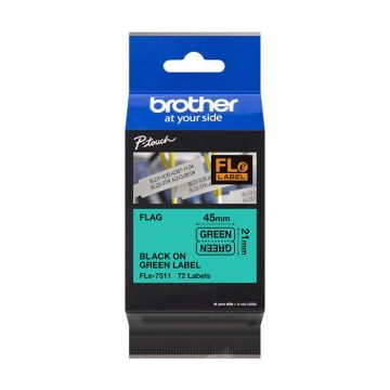 Étiquettes - Brother - P-Touch PT-P950NW - 72 étiquettes - Couleur verte - Durabilité intérieure/extérieure