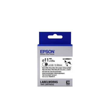 Epson LabelWorks LK-6WBA11 Noir sur blanc Roll (1.1 cm x 2.5 m) 1 rouleau(x) tube pour LabelWorks LW-1000P, LW-300L, LW-400L,…