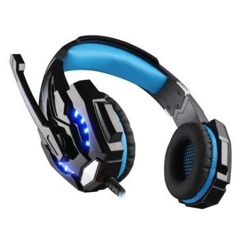 Casque Gaming - YONIS - Stéréo - Micro Omnidirectionnel - Jack 3.5mm - Bleu Noir