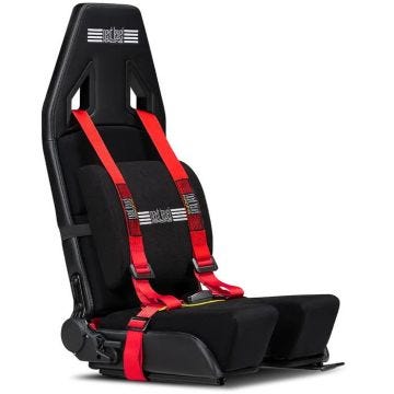 Next Level Racing Flight Simulator Seat - Siège de vol - coussin lombaire - doubles leviers d'inclinaison - glissières de siège - ha