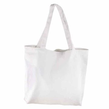 Sac Shopper - Basic - Blanc - 46x35cm - 330g/m² - Écologique