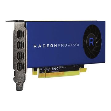 Carte graphique - AMD - Radeon Pro WX 3200 - 4 Go GDDR5 - PCIe 3.0 - 4 Moniteurs