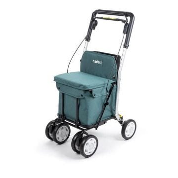 Chariot de Courses - Carlett - Lett800 Comfort Move - Pliable - 4 Roues - Siège Amovible