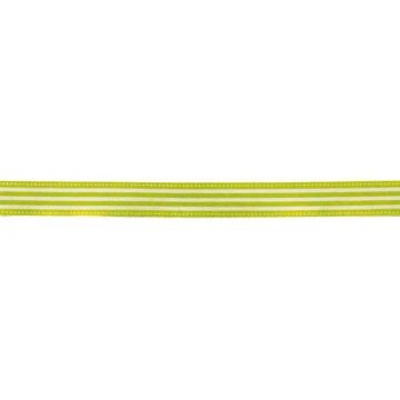 Ruban en coton - MÉGACRÉA - Rayé vert - 1,5 cm - 2 m - Idéal pour vos créations