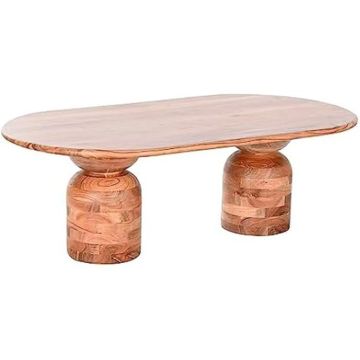 Table Basse - DKD HOME DECOR - Multicolore - Bois d'acacia - 135x75x45 cm - Rectangulaire