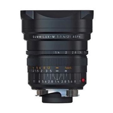 Objectif hybride - Leica - Summilux-M 21 mm f/1.4 - Ouverture f/1.4 - 10 lentilles - Monture Leica M