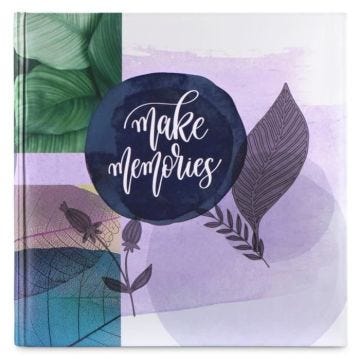 Album photo grand format Nature, 30 x 30 cm, 80 pages blanches