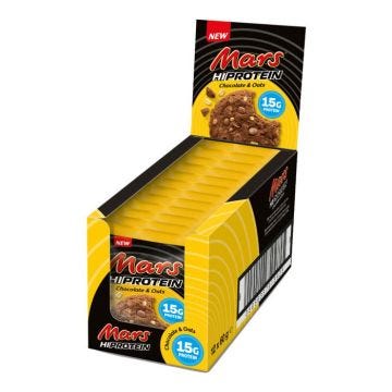 Cookies protéinés Mars - Mars Hi-Protein Cookies - Chocolate & Oats Boite de 12