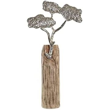 Figurine décorative - DKD Home Decor - Estándar - Aluminium - Marron et argenté - Intérieur