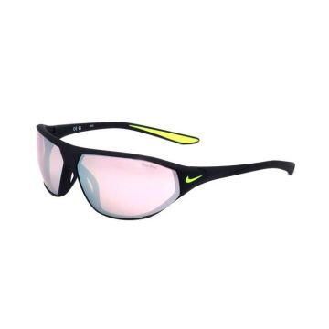 Lunettes de soleil - NIKE - AERO SWIFT E DQ0992 - Enveloppant - MATTE BLACK-ROAD-CHROME - Sportif