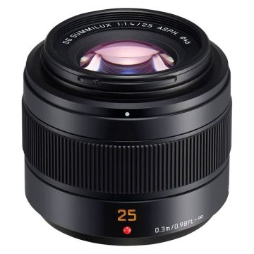 Panasonic pour hybride micro 4/3 objectif lumix 25mm leica f/1.4 II dg summilux micro 4/3 h-xa025e
