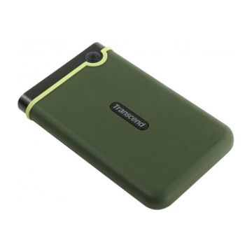 Disque dur Externe StoreJet 25M3 Slim - 1 To - 2.5" - USB 3.0 - vert militaire - TRANSCEND