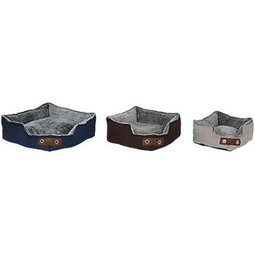 Lit pour Animal de Compagnie - DKD HOME DECOR - Standard - Marron, Bleu, Beige - 60x60x20 cm - Confortable