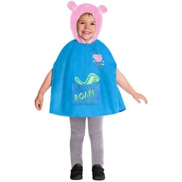 Cape George Peppa Pig 2-3 ans - Costume Garcon - Bleu - AMSCAN - Licence Peppa Pig