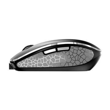 Souris sans fil - JW - JW-8100 - Optique - Aluminium anodisé - Noir
