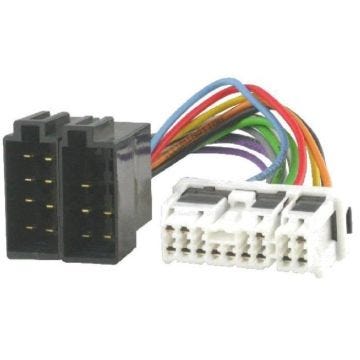 Fiche Autoradio 16PIN vers ISO - 350Z Almera Tino Micra Navara Patrol GR Primastar Terrano Vanette X-Trail
