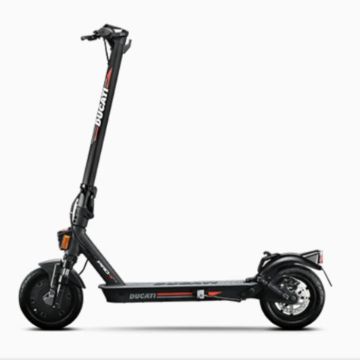 Trottinette elec DUCATI PRO2 EVO Cadre Magn IPX4 moteur 350W brushless Pneu 10'' Frein électro 16.7kg Noir